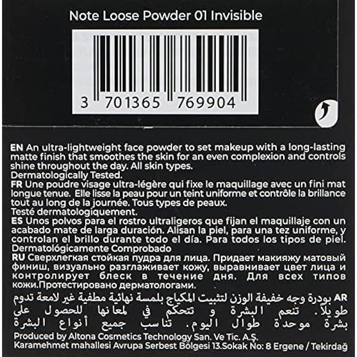 NOTE LOOSE POWDER 01 - Image 3